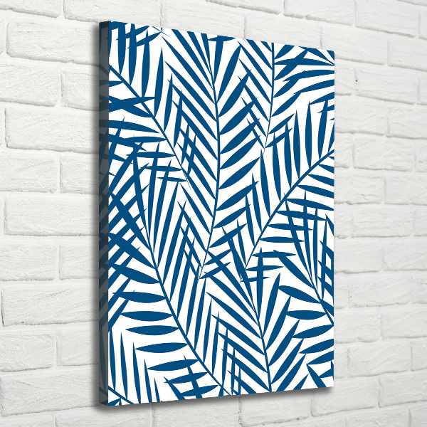 Verticaal canvasschilderij Tropische bladeren