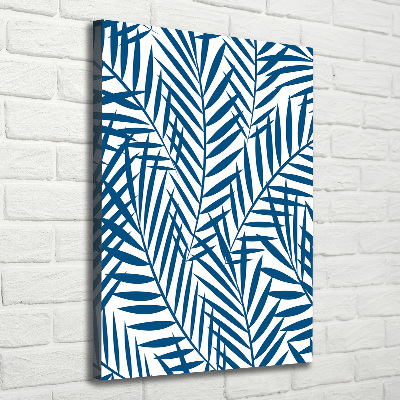 Verticaal canvasschilderij Tropische bladeren