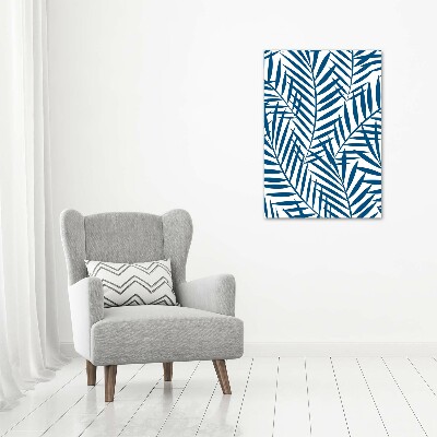 Verticaal canvasschilderij Tropische bladeren