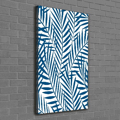 Verticaal canvasschilderij Tropische bladeren