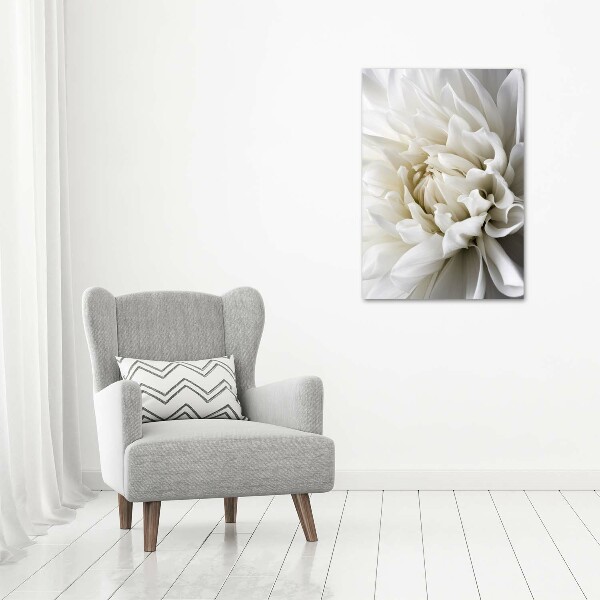 Foto obraz na płótnie do salonu pionowy Biała dalia