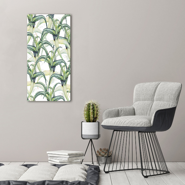 Verticale foto op canvas Aloë