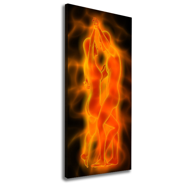 Verticaal canvasschilderij Dansend paar