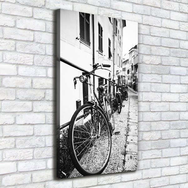 Verticale canvasfoto Stadsfietsen