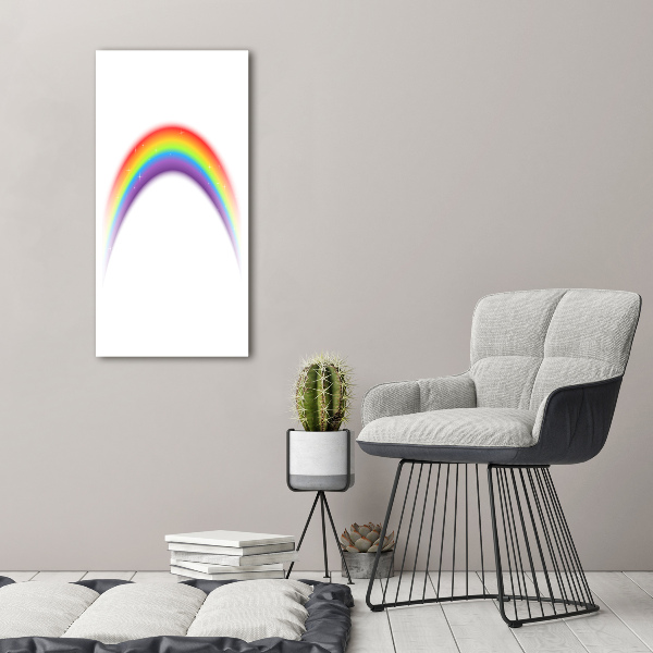 Verticale canvasfoto Regenboog