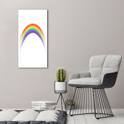 Verticale canvasfoto Regenboog