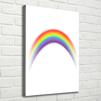 Verticale canvasfoto Regenboog