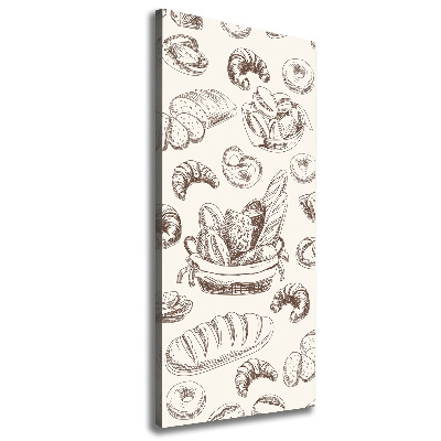 Verticaal canvasschilderij Brood