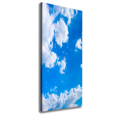 Verticale foto op canvas Wolken aan de hemel