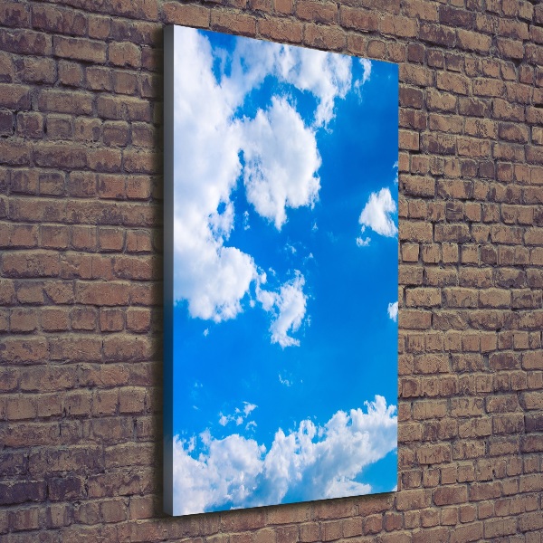 Verticale foto op canvas Wolken aan de hemel
