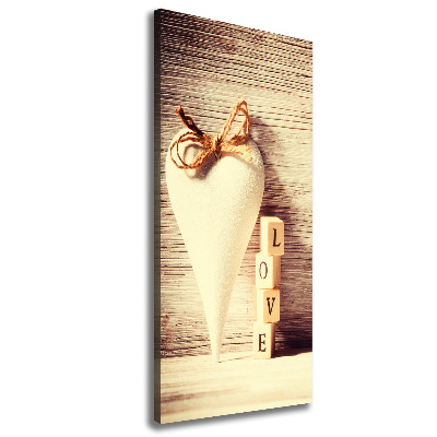 Verticale canvasfoto Liefde