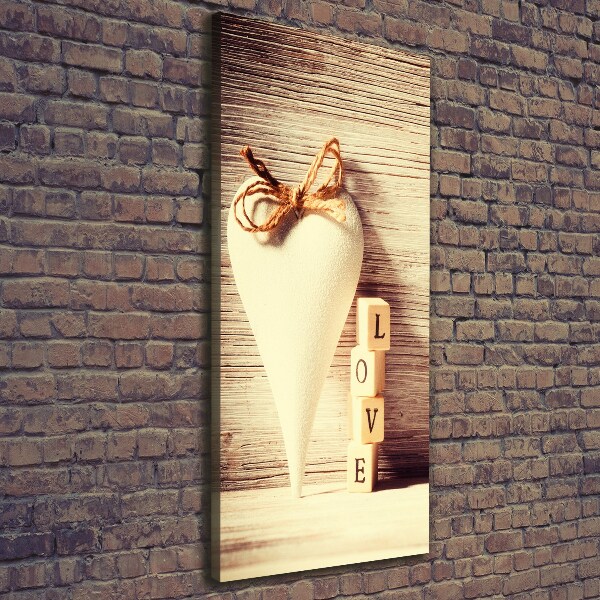 Verticale canvasfoto Liefde