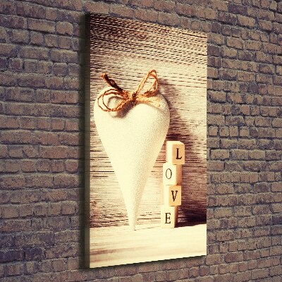 Verticale canvasfoto Liefde