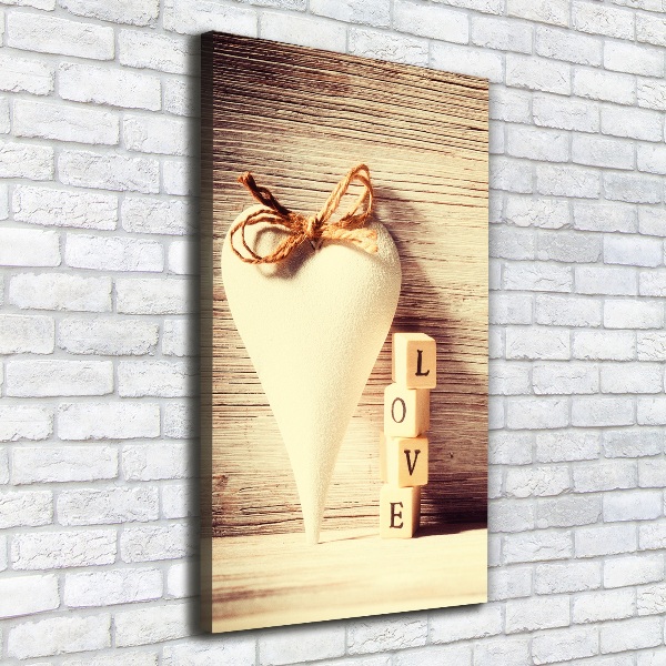 Nowoczesny fotoobraz canvas na ramie pionowy Miłość