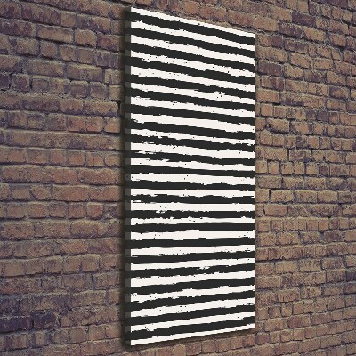 Foto obraz na płótnie pionowy Czarno-białe paski