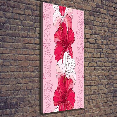 Foto obraz na płótnie do salonu pionowy Hibiskus