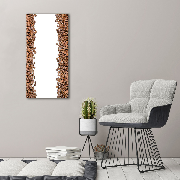 Verticaal schilderij op canvas Koffiebonen