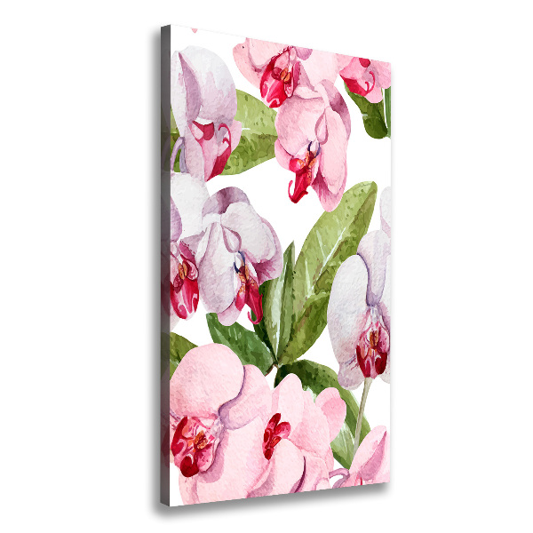 Verticale foto op canvas Orchidee