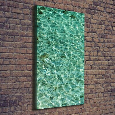Verticaal canvasschilderij Helder water