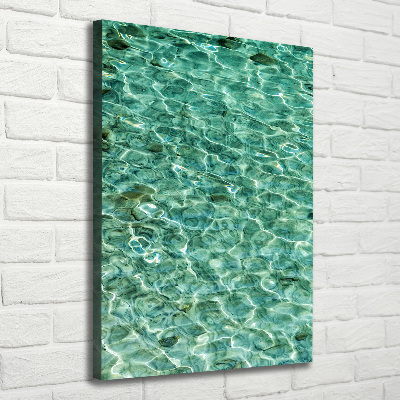 Verticaal canvasschilderij Helder water