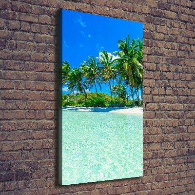 Foto obraz na płótnie pionowy Tropikalna plaża