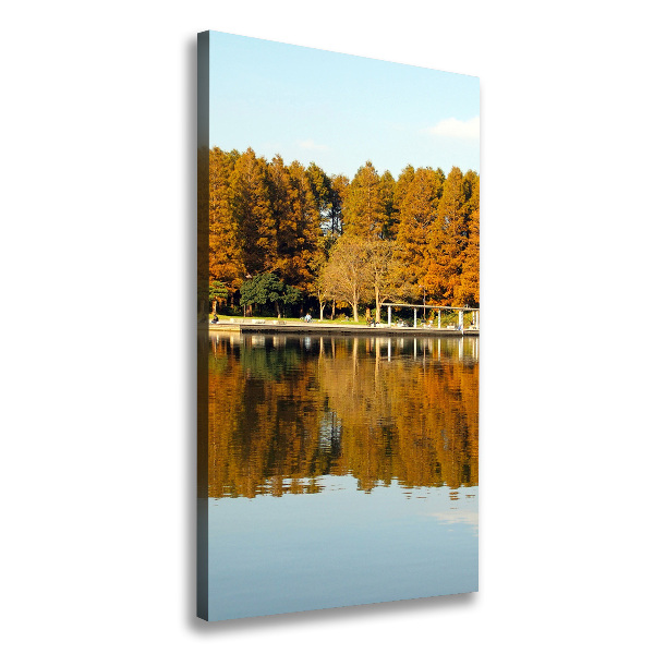 Verticale canvasfoto Park in de herfst