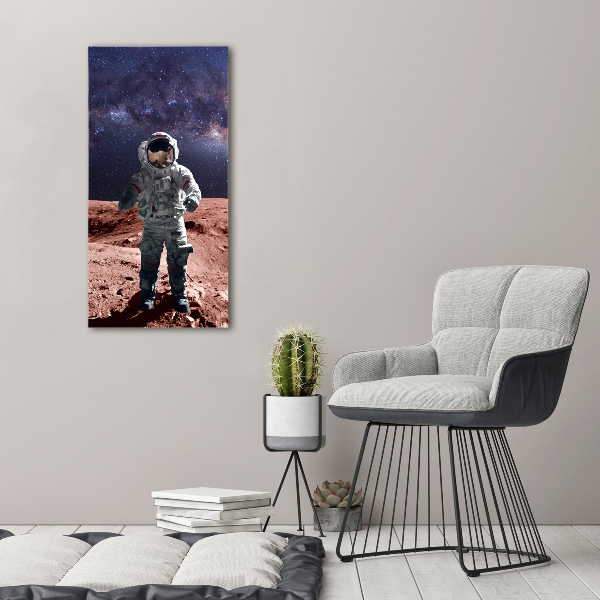 Verticale canvasfoto Astronaut
