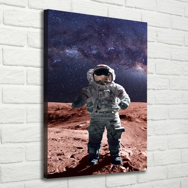 Verticale canvasfoto Astronaut