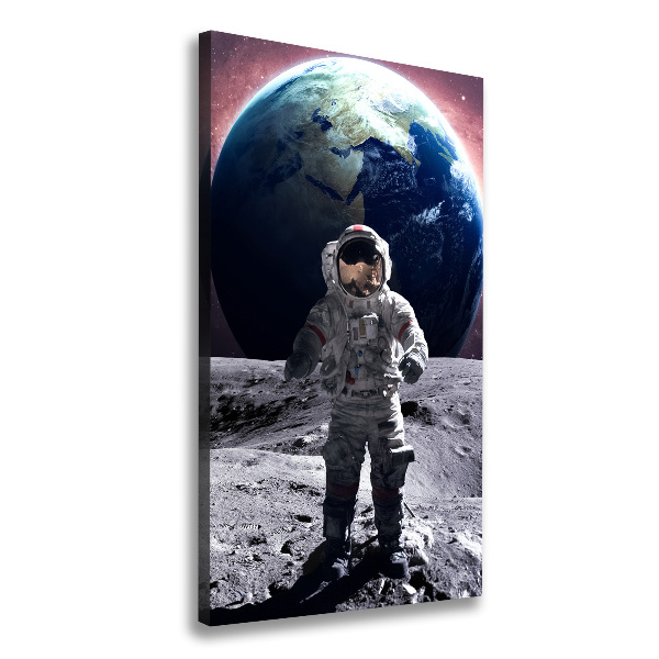 Verticaal schilderij op canvas Astronaut
