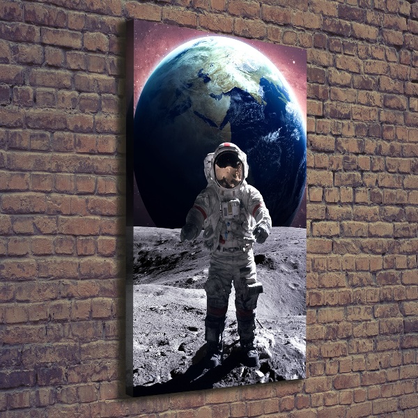 Verticaal schilderij op canvas Astronaut