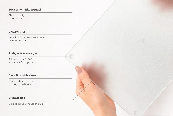 Glazen afdekplaat voor inductie Vierkante halfdoorzichtige