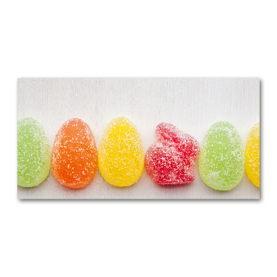 Schilderij op glas Kleurrijke jellybeans