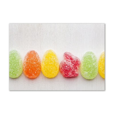 Schilderij op glas Kleurrijke jellybeans