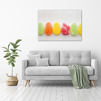 Schilderij op glas Kleurrijke jellybeans