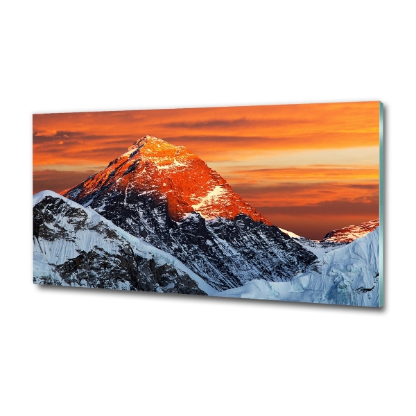 Schilderij op glas Everesttop