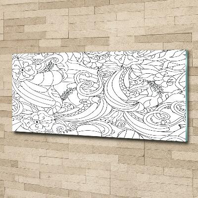 Schilderij op glas Ornamenten