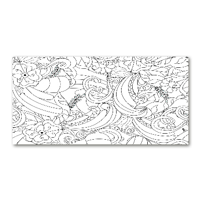 Schilderij op glas Ornamenten