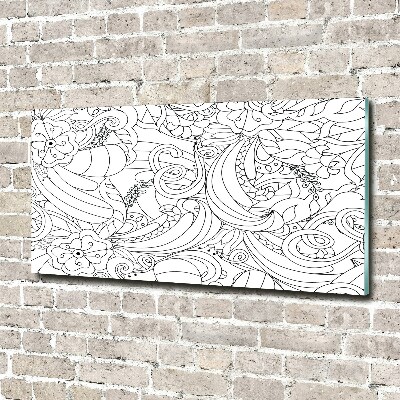 Schilderij op glas Ornamenten