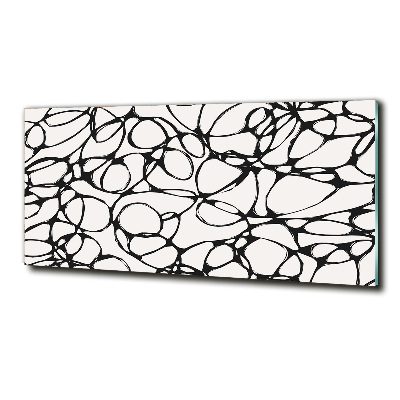 Foto schilderij op glas Chaotische cirkels