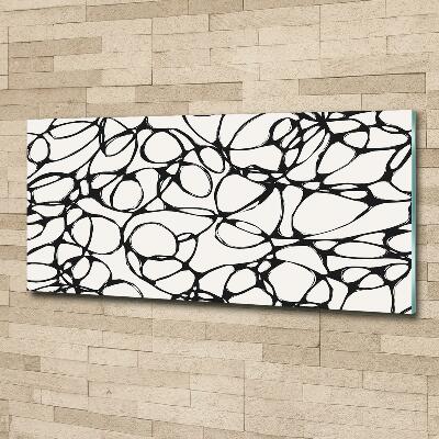 Foto schilderij op glas Chaotische cirkels