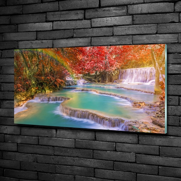 Schilderij glas Cascade