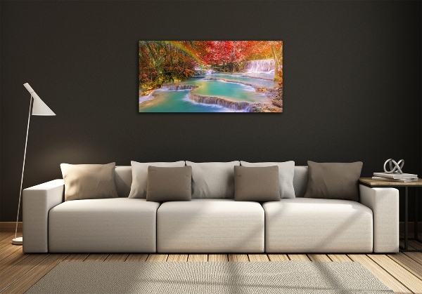 Fotoobraz na ścianę szkło hartowane Kaskada