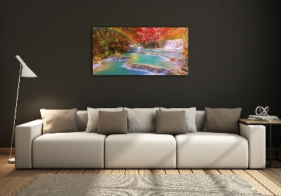 Fotoobraz na ścianę szkło hartowane Kaskada