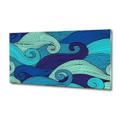 Foto-obraz szklany Abstrakcyjne fale