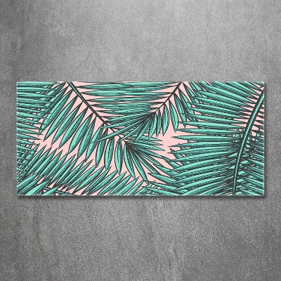 Foto obraz szkło hartowane Liście palmy