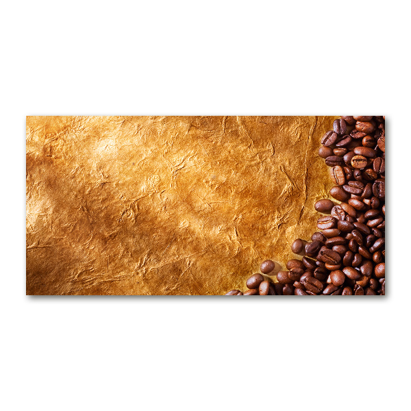 Schilderij glas Koffiebonen