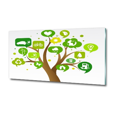Foto obraz szklany Ekologiczne drzewo