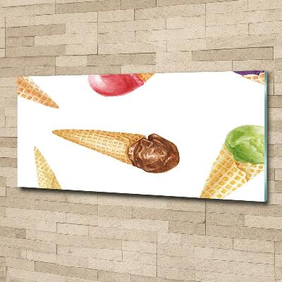 Foto schilderij op glas Ijsje