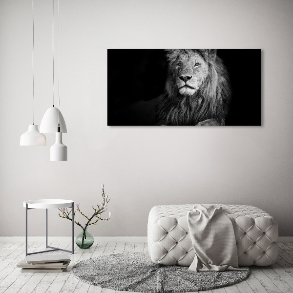 Foto schilderij op glas Leeuw