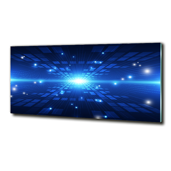 Glazen schilderij 3D-achtergrond